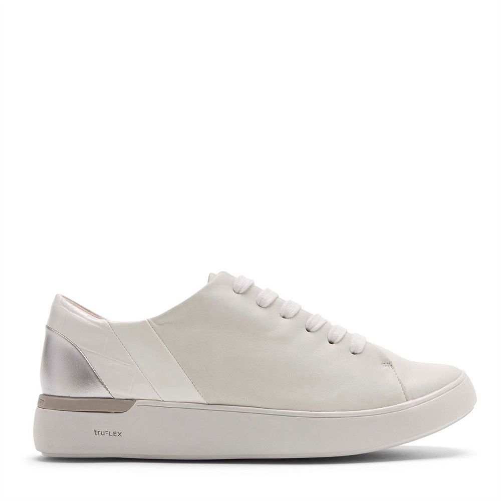 Rockport Leather - Womens Sneakers - White - NZ (MFO-718396)